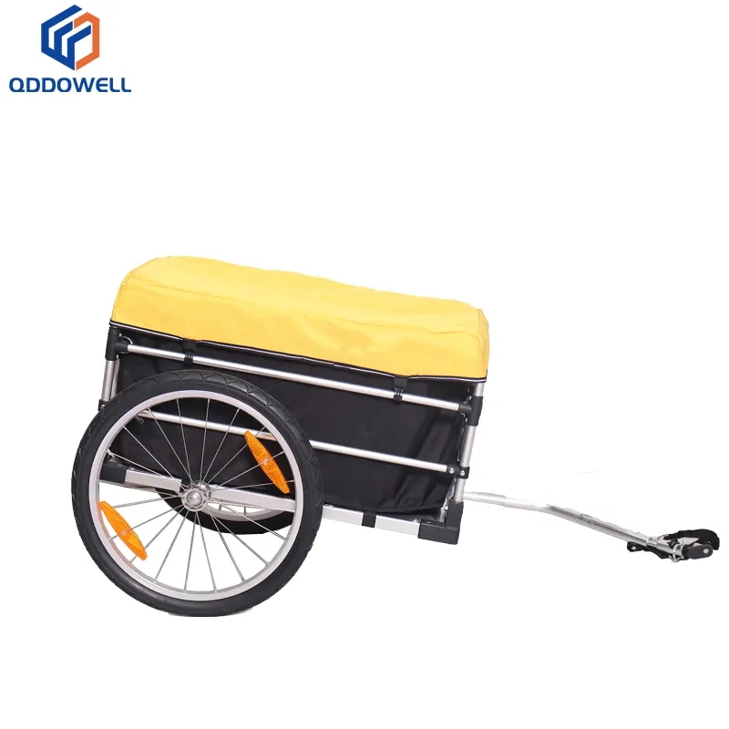Two-Wheel Bike Luggage Bicycle Cargo Trailer With Removable Cover (Right View)