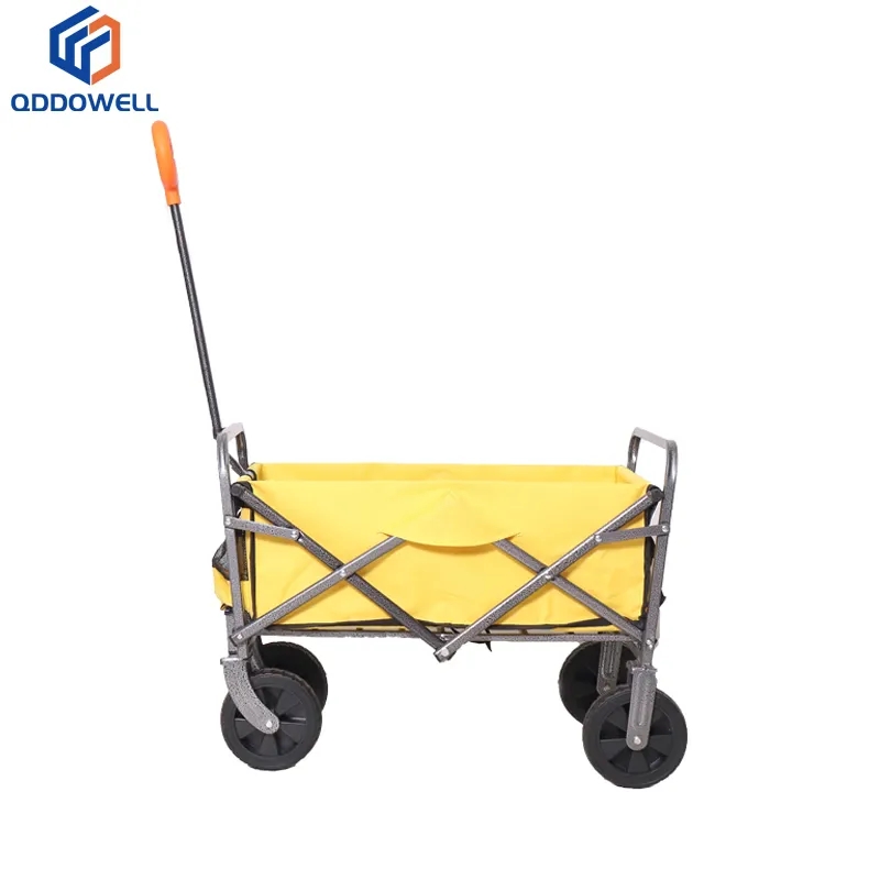360 Degree Big Wheels Camping Cart Mini Folding Wagon Beach Outdoor Wagon (Opened