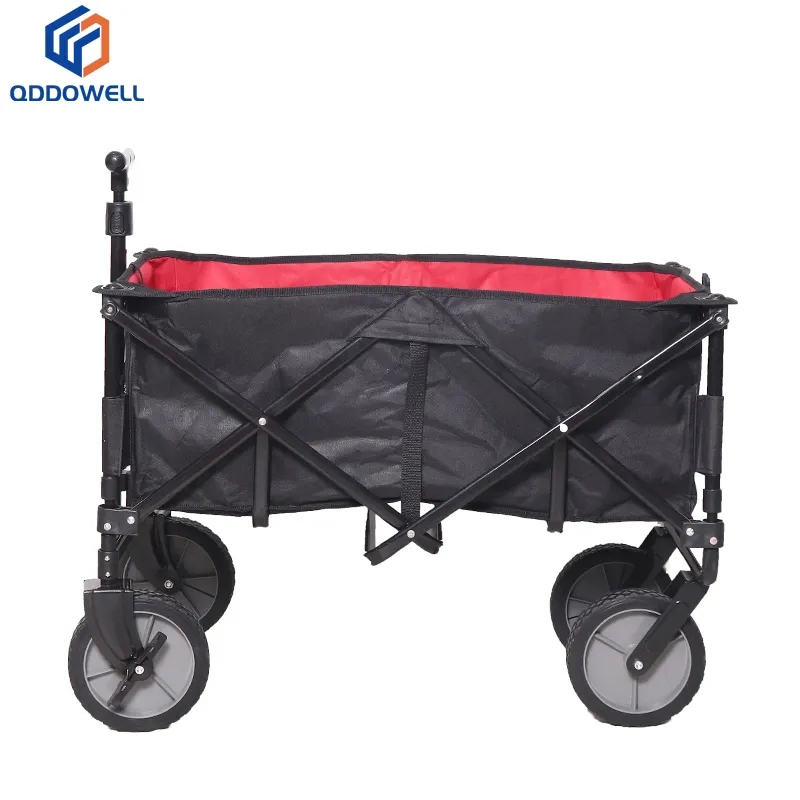 All Terrain Big Wheels Camping Shopping Pull Cart Outdoor Folding Wagon (Opened
