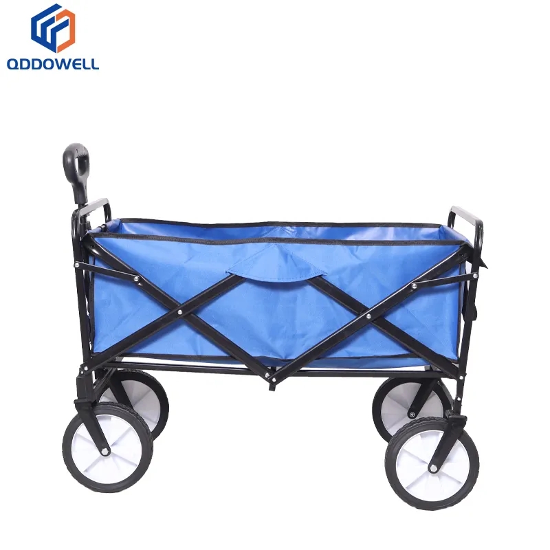 Front View Of Folding Wagon Heavy Duty Large Capacity Portable Utility Wagon For Camping