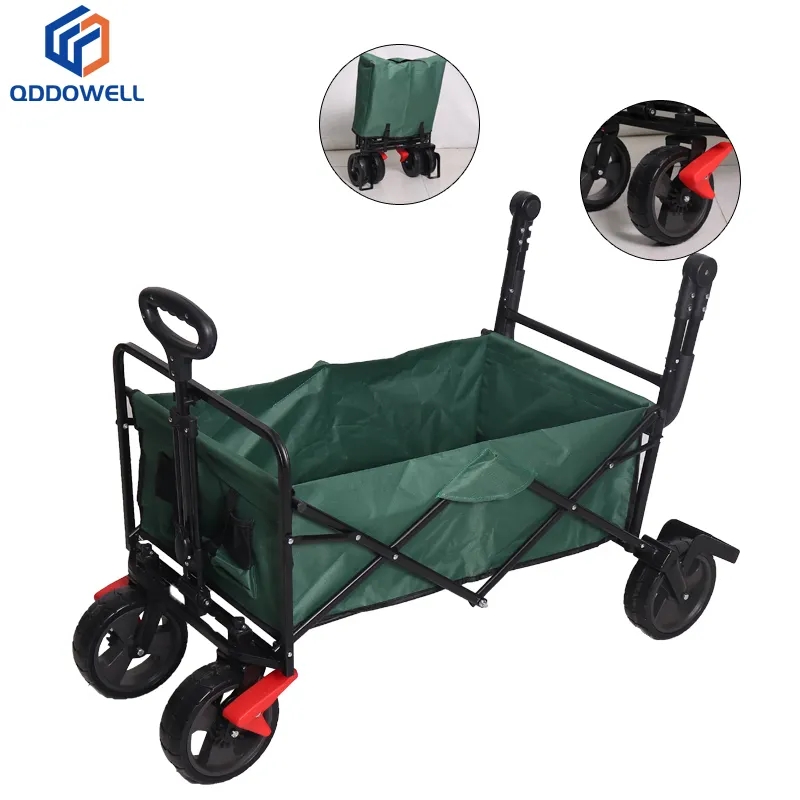Push Pull Handle Foldable Wagon Garden Outdoor Camping Cart With Accessories View