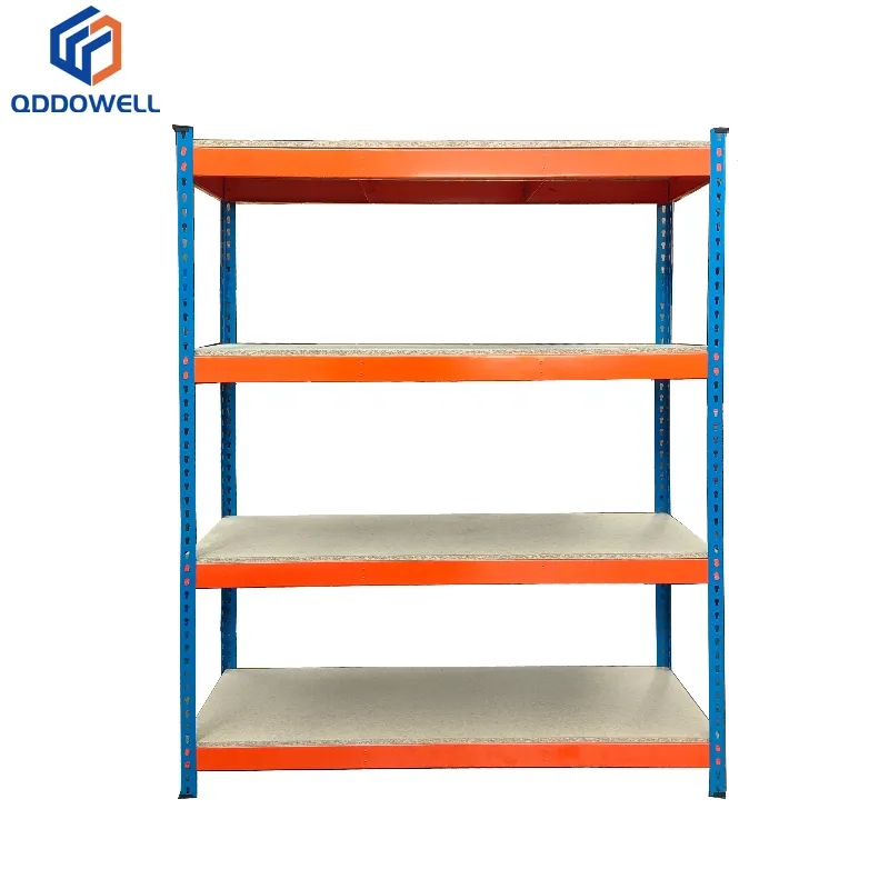 Front View Of Heavy Duty Adjustable Steel Garage Shelving – Holds 330lbs