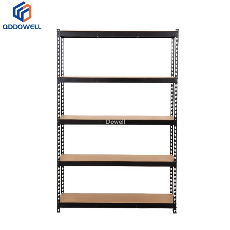 Narrow View Of Rivet Boltless Shelving Storage Rack Metal Shelf For Warehouse And Garage