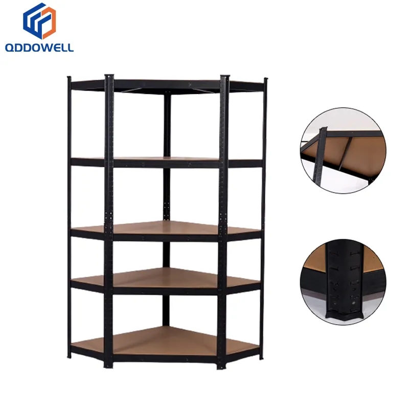 5 Tier Storage Rack Corner Garage Shelf Adjustable Steel Boltless Shelving With Accessories