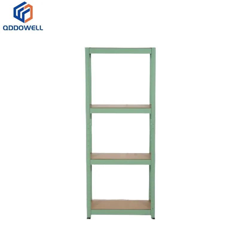 Front View Of Boltless Garage Shelving Heavy Duty Steel Stacking Racks