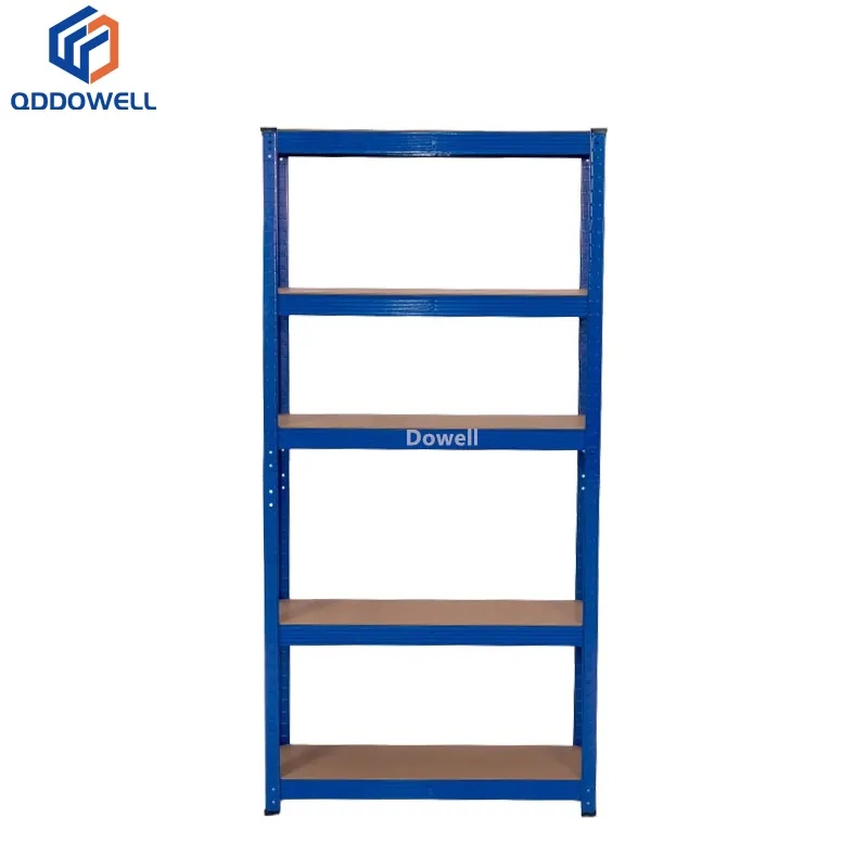 Front View Of Boltless Shelving Powder Coating Warehouse Storage Rack System