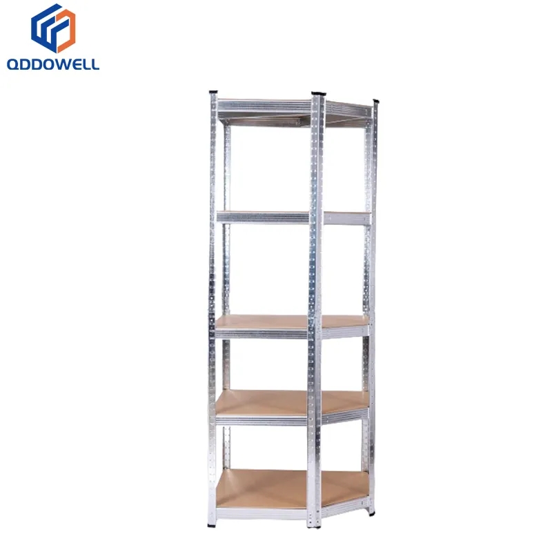 Standard View Of Heavy Duty 5 Tier Corner Boltless Shelving Rack