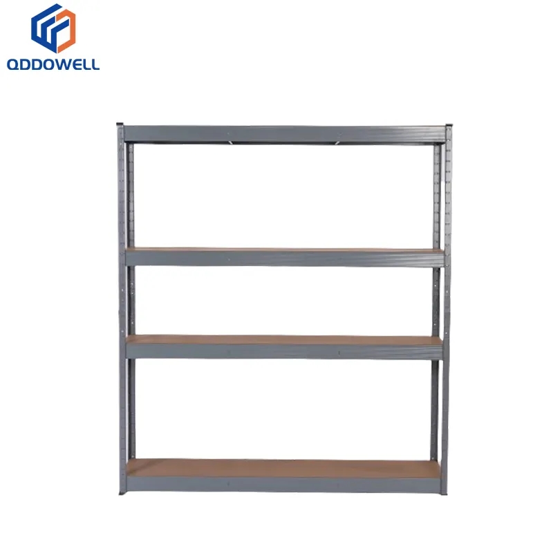 Front View Of Slot Boltless Shelf Units Metal Heavy Duty Storage Rack