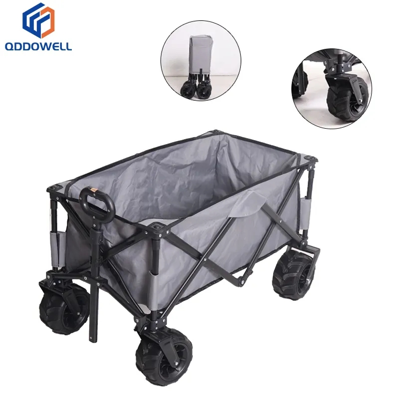 Beach Garden Outdoor Cart Folding Wagon With Big Wheels With Accessories View