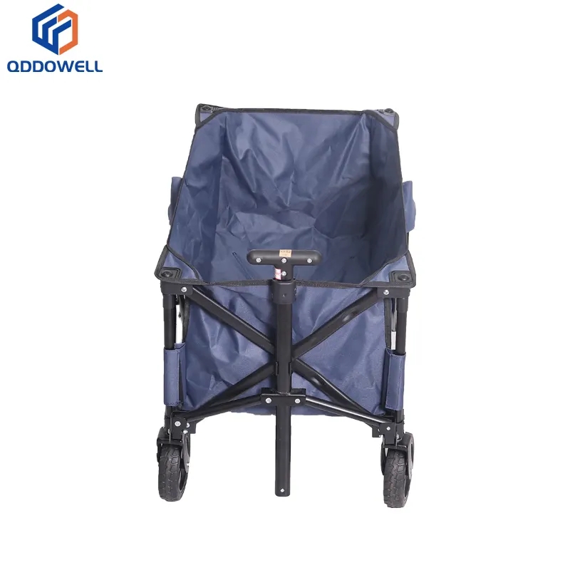 Folded View Of Lightweight Camping Picnic Foldable Heavy Duty Utility Wagon Cart