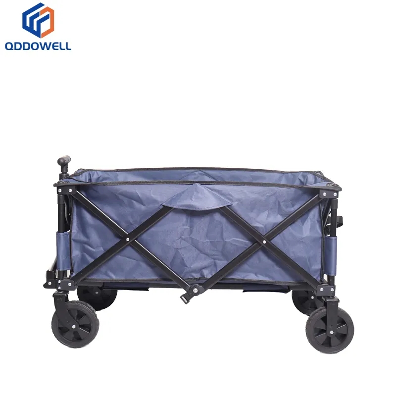 Open View Of Lightweight Camping Picnic Foldable Heavy Duty Utility Wagon Cart