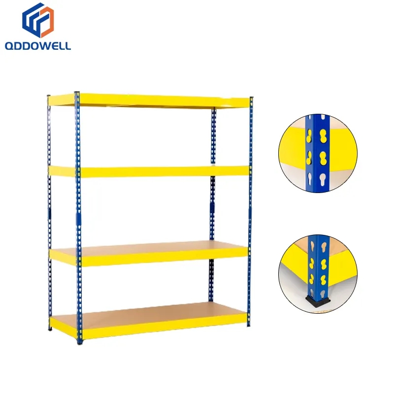 Boltless Storage Shelves 4 Tier Rivet Rack Z Beam Metal Stack Shelving With Accessories View