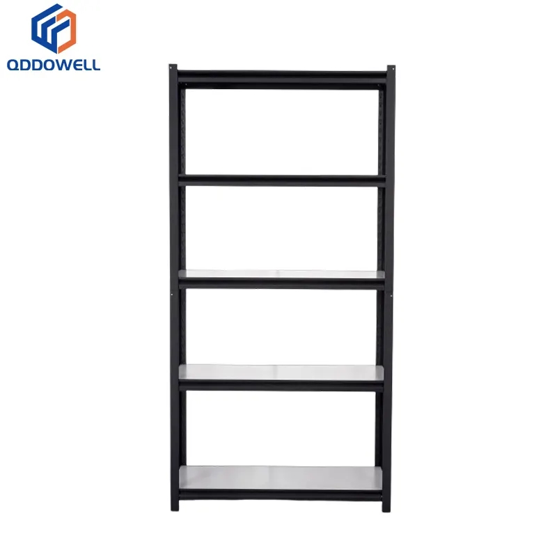 Narrow View Of Garage Shelving Heavy Duty Adjustable Metal Shelves Double - layer Storage Rack