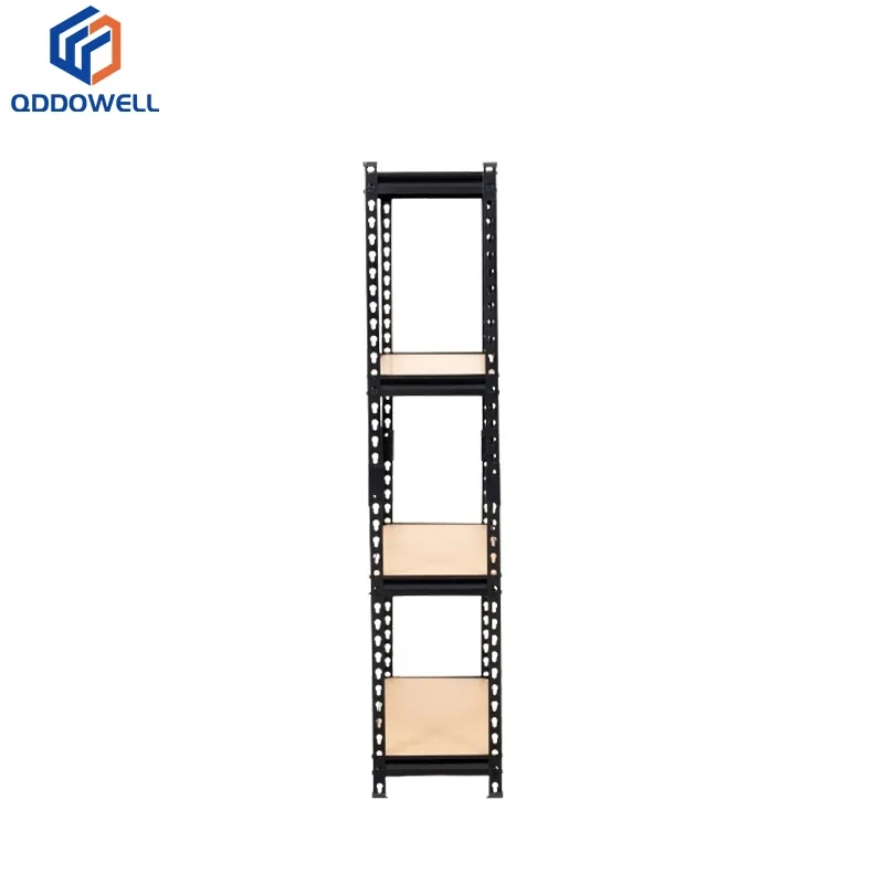 Front View Of Metal Steel Shelves Storage Racks Shelving Unit Heavy Duty Boltless Rivet Shelf Rack